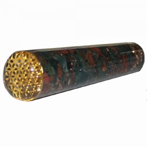 Massager - Bloodstone with Flower of Life Smooth 11.5cm