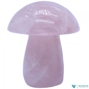 CARVING - Mushroom Rose Quartz 5cm