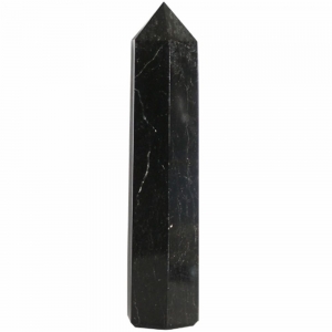 OBELISK - Black Tourmaline Faceted 7.5cm