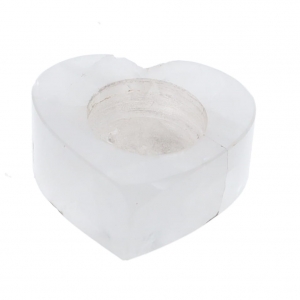40% OFF - CANDLE HOLDER - Heart Crystal Quartz 2.5cm x 7.5cm