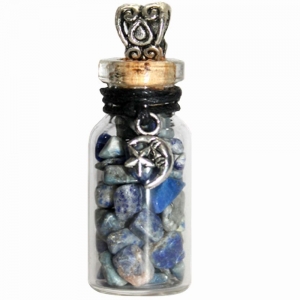 40% OFF - Necklace - Constellation wit Sodalite Glass Bottle