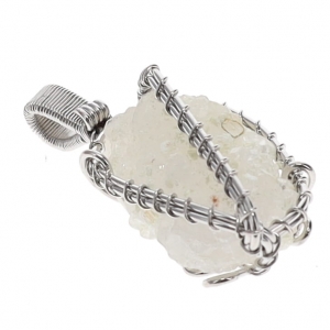 PENDANT - Apophyllite Cluster Wire Wrapped