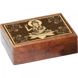 Kwan Yin Wooden Box