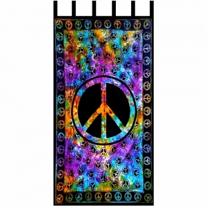 CURTAIN - Peace Tie Dye 110cm x 223cm