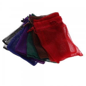 ORGANZA BAG - Mixed Colours 10cm x 15cm (Pack of 12)