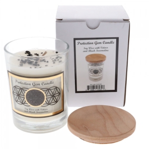 GEMSTONE CANDLE - Protection Tourmaline (RRP $20)