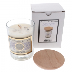 CLEARANCE - GEMSTONE CANDLE - Divine Connection Moonstone Soy 255gms