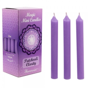 MAGIC MINI CANDLES - Clarity Lilac Patchouli Scented 1.25cm x 12.7cm (20pk)