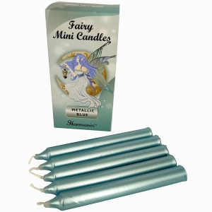 FAIRY MINI CANDLES - Light Blue Lacquered (20pk)