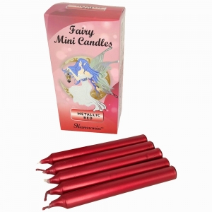 FAIRY MINI CANDLES - Red Lacquered (20pk)