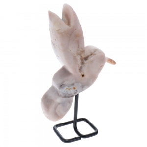 Pink Amethyst Humming Bird 753g 22cm x 13cm x 3.3cm