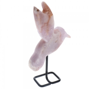 Pink Amethyst Humming Bird 548g 22cm x 12cm x 2.5cm