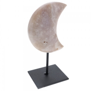 Pink Amethyst Crescent Stand 920gms 22cm x 2.8cm