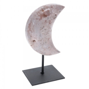 40% OFF - Pink Amethyst Crescent Stand 1.17kg 20cm x 5.2cm