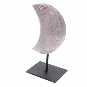 Pink Amethyst Crescent Stand 1.17kg 20cm x 5.2cm