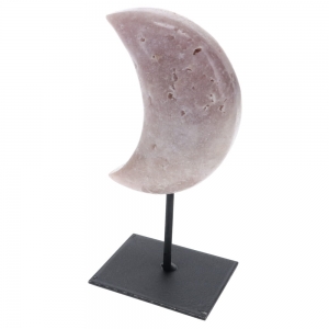 Pink Amethyst Crescent Stand 1.13kg 21cm x 5.3cm