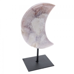 40% OFF - Pink Amethyst Crescent Stand 1.19kg 22cm x 3.7cm