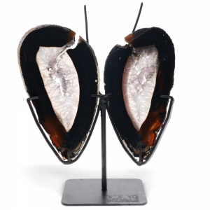 BUTTERFLY - Agate on Metal Stand 675gms 19cm x 19cm