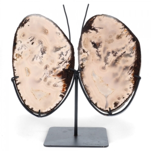 BUTTERFLY - Agate on Metal Stand 1301gms 21cm x 23cm