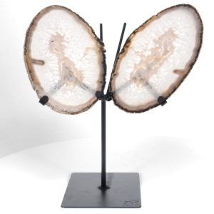 BUTTERFLY - Agate on Metal Stand 2070gms 28cm x 35cm