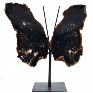 30% OFF - BUTTERFLY - Agate on Metal Stand 3.886kgs