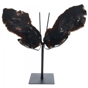 30% OFF - BUTTERFLY - Agate on Metal Stand 3.640kgs