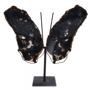 30% OFF - BUTTERFLY - Agate on Metal Stand 4.220kgs