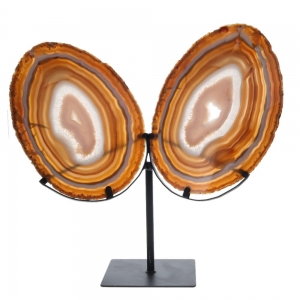 30% OFF - BUTTERFLY - Agate on Metal Stand 5.021kgs