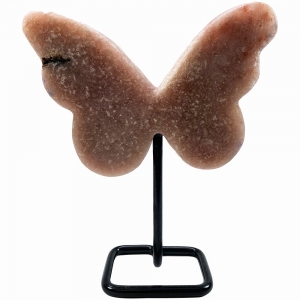 BUTTERFLY - AMETHYST PINK ON METAL STAND 17.5cm per 1kg