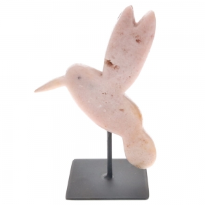 Pink Amethyst Humming Bird 870g 22cm x 15cm x 3cm