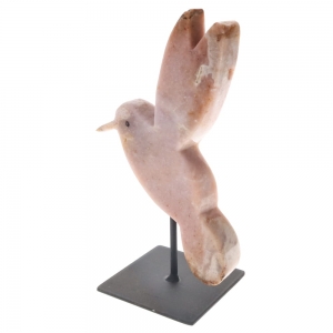 Pink Amethyst Humming Bird 940g 24cm 13cm 2.7cm