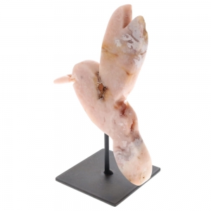 Pink Amethyst Humming Bird 945g 23cm x 15cm x 2.8cm
