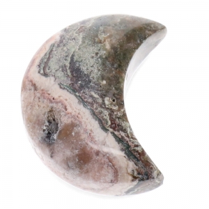 40% OFF - Crescent Moon Pink Amethyst 243gms 8.4cm