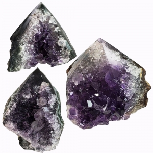 POINT - AMETHYST TOP POLISHED WITH DRUSE 5-10cm per 100gms