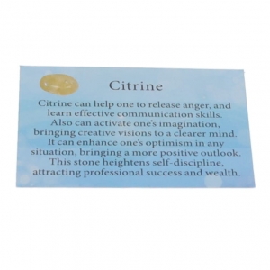 CRYSTAL INFO CARD - CITRINE