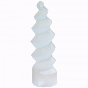POINT - SELENITE WAND TWIST STAND STANDING 10-12.5cm