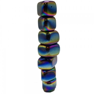TUMBLE STONES - Hematite Magnetic Rainbow per 100gms