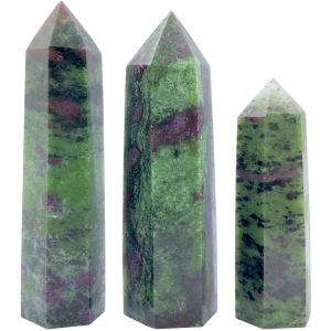 40% OFF - POINT - RUBY ZOISITE 5-12cm per 100gms