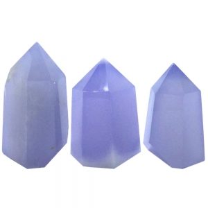 40% OFF - POINT- BLUE CHALCEDONY 5-8 cm per 100gms