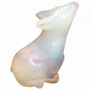 CARVING - OPALITE WOLF 4cm
