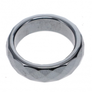 40% OFF - RING - HEMATITE FACETED SIZE 6-10 NON-MAGNETIC