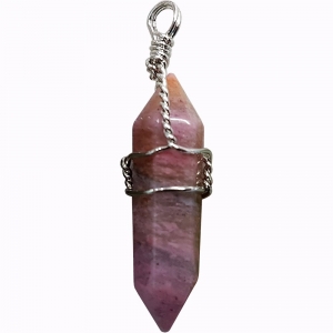 40% OFF - PENDANT - Rhodonite DT Wire Wrapped 3.75cm