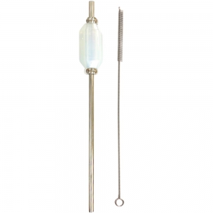 40% OFF - STAINLESS STEEL STRAW (WITH BRUSH) - OPALITE