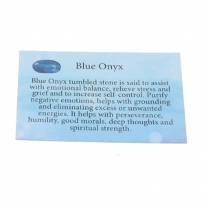 40% OFF - CRYSTAL INFO CARD - ONYX BLUE