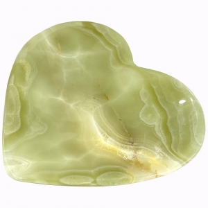 40% OFF - PLATE - ONYX GREEN HEART 10cm