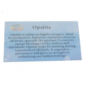 40% OFF - CRYSTAL INFO CARD - OPALITE