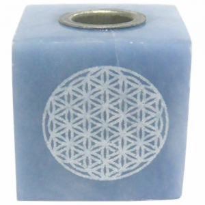 40% OFF - WISH CANDLE HOLDER - ANGELITE FLOWER OF LIFE
