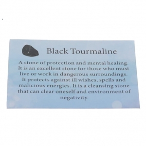 CRYSTAL INFO CARD - TOURMALINE BLACK