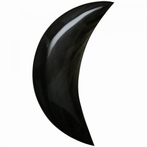40% OFF - CARVING - MOON CRESCENT GOLD SHEEN OBSIDIAN 7.5cm
