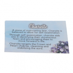 40% OFF - CRYSTAL INFO CARD - CHAROITE